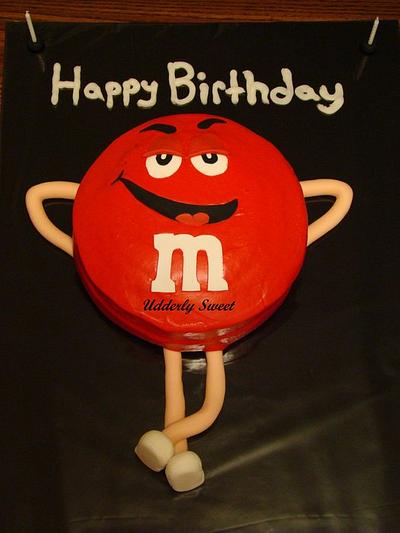 Red M & M - Cake by Michelle