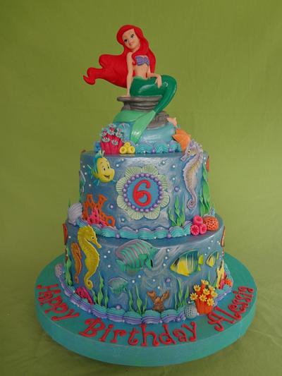 Ariel Under the Sea Cake - Cake by Custom Cakes by Ann Marie