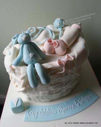 Gift Basket Baby Shower Cake - Cake by Jo's Cakes