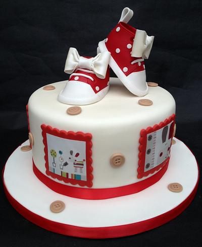 Lollipop lane baby shower cake - Cake by Chocomoo