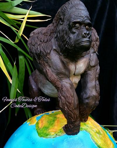 Animal Rights collaboration Gorilla "Silverback"  - Cake by Fanie Feickert-Sell
