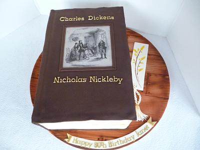 Charles Dickens Book - Cake by Hilz
