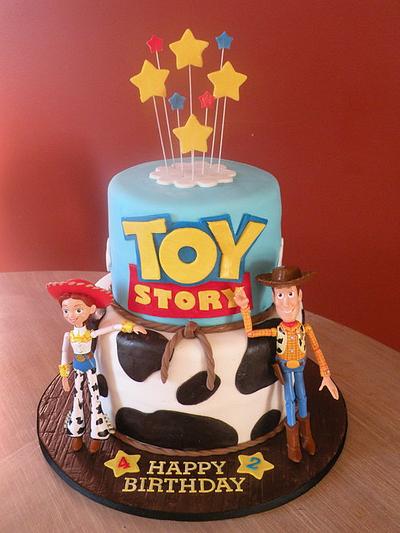 Toy Story - Woody & Jessie - Cake by Dani Johnson