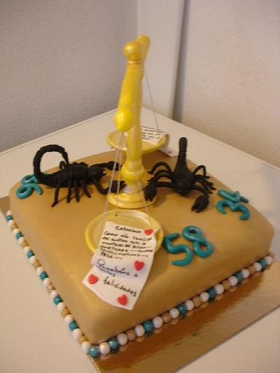 libra and scorpio cake  - Cake by Vera Santos