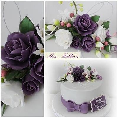 Pretty Purple Celebrations - Cake by Mrs Millie's