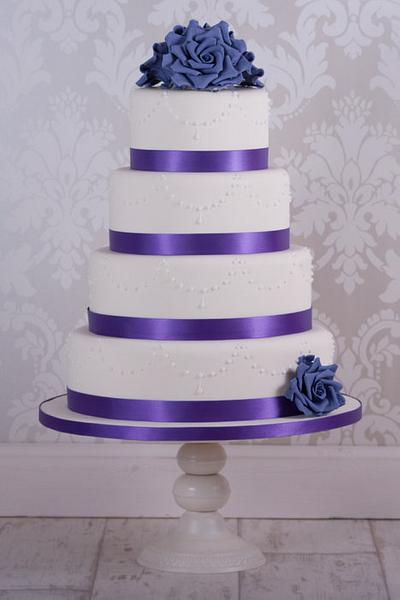 Purple Rose - Cake by Thornton Cake Co.