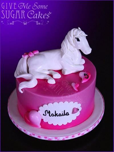 Fondant Pony cake - Cake by RED POLKA DOT DESIGNS (was GMSSC)