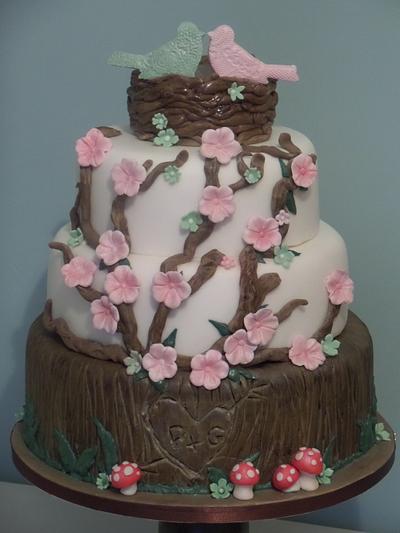 Woodland Wedding Cake - Cake by The Vintage Baker