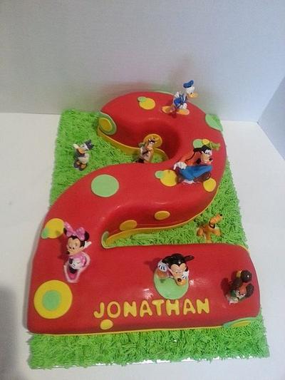 Number 2 Mickey Mouse Clubhouse cake - Cake by Tomyka