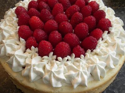 Raspberry Cheesecake - Cake by Monica@eat*crave*love~baking co.