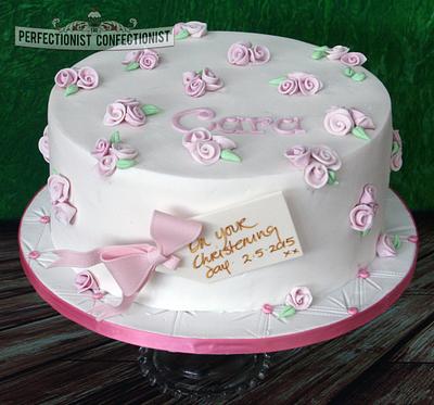 Cara - Christening Cake  - Cake by Niamh Geraghty, Perfectionist Confectionist