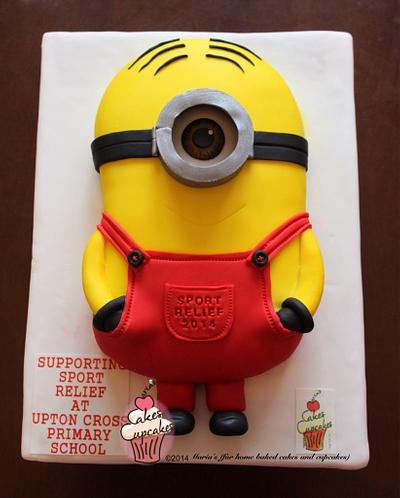Sport Relief Minion - Cake by Maria's