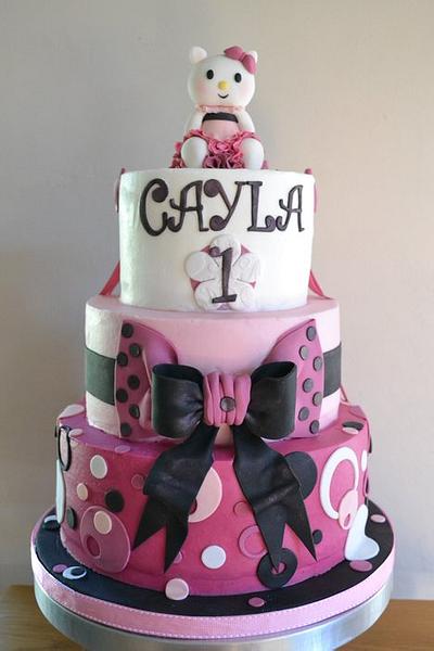 Spotty Hello Kitty Cake - Cake by GenLittle