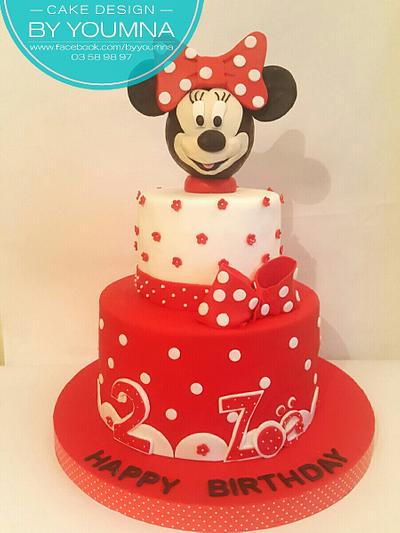 Minnie Mouse  - Cake by Cake design by youmna 