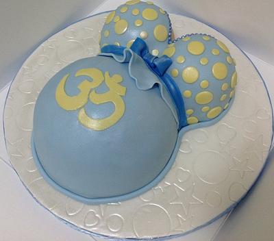 Om Belly Baby Shower Cake - Cake by MariaStubbs