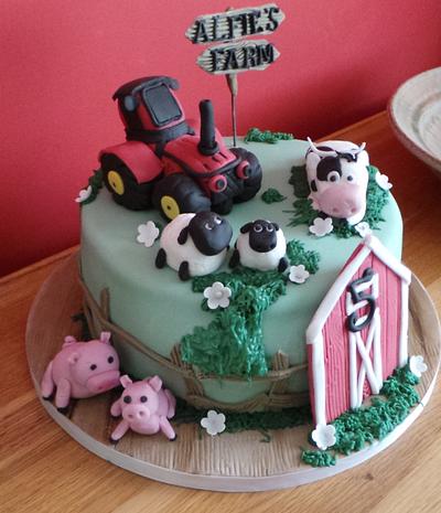 Farm yard - Cake by Jacqui's Cupcakes & Cakes