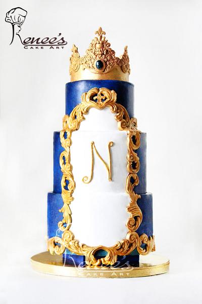 Royal Themed 1st  Birthday - Cake by purbaja