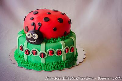 Ladybug Birthday Cake - Cake by Jennifer's Edible Creations