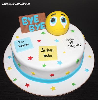 Farewell cake in rasmalai Flavour for... - Creamy_creation90 | Facebook