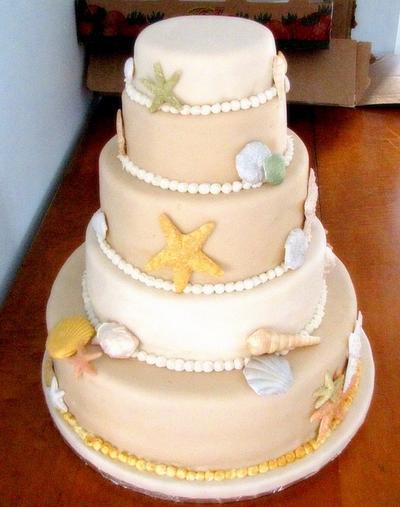 Beach Wedding - Cake by Jesika Altuve