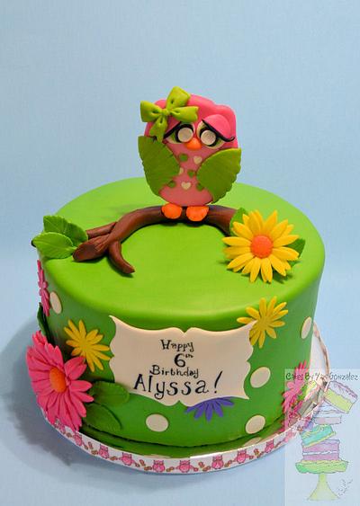 Owl and Daisies - Cake by Yari 