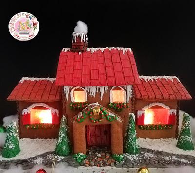 Ginger bread house 🎄🏘️ - Cake by Mero Wageeh