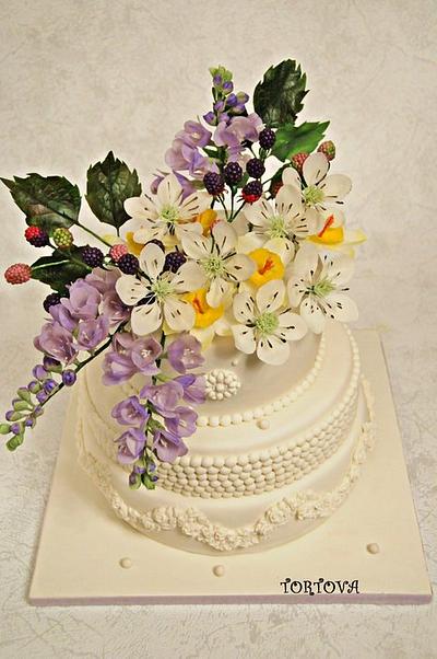 BIRTHDAY FLOWER CAKE - Cake by Anna