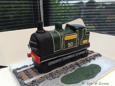 90th Birthday  Southern Steam Train - Cake by Sweet Lakes Cakes