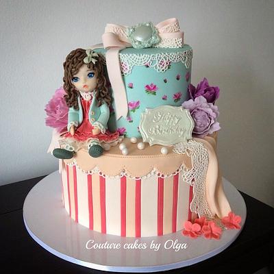 ,,Shabby chic,, cake - Cake by Couture cakes by Olga