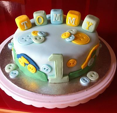 tommys first birthday cake  - Cake by Michelle