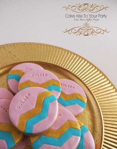 Chevron Cookies - Cake by Leah Jeffery- Cake Me To Your Party