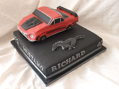1972 Ford Mustang - Cake by Maxine Quinnell