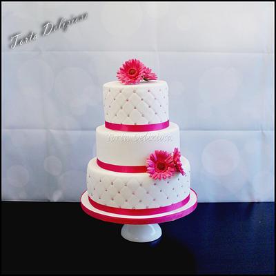 Pink Daisy's - Cake by Torta Deliziosa