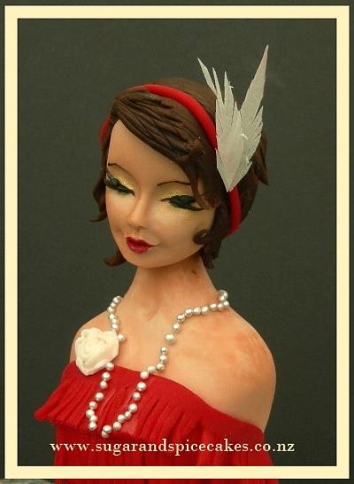 Gatsby Girl ~ The Flapper - Cake by Mel_SugarandSpiceCakes