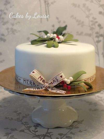 Mistletoe & Berries - Cake by Louise Jackson Cake Design