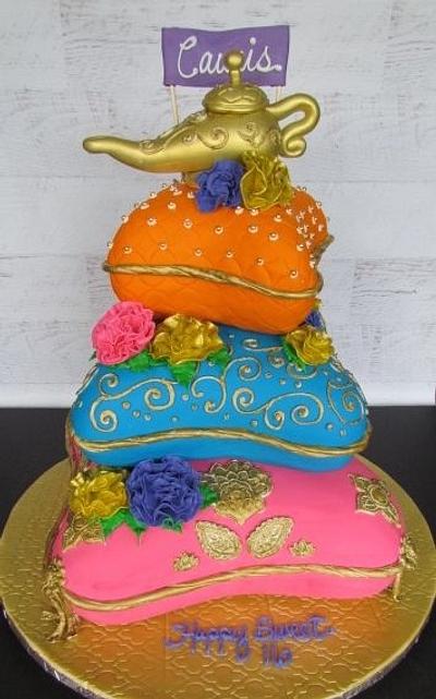 Sweet 16 Arabian nights themed cake - Cake by Jean A. Schapowal