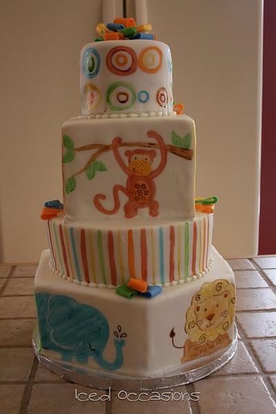 Jungle Baby Shower Cake - Cake by Morgan
