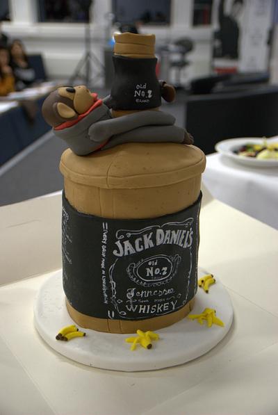Jack Daniels and Monkey - Cake by Daisy Brydon Creations