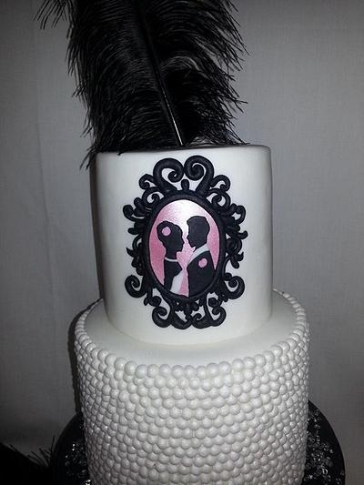 Silhouette and Pearls - Cake by Carrie-Anne Dallas