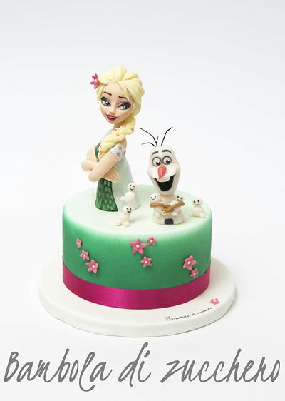 Elsa Frozen Fever  - Cake by bamboladizucchero