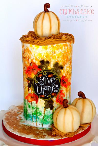 Thanksgiving Cake - Cake by Crumbs Cake Boutique