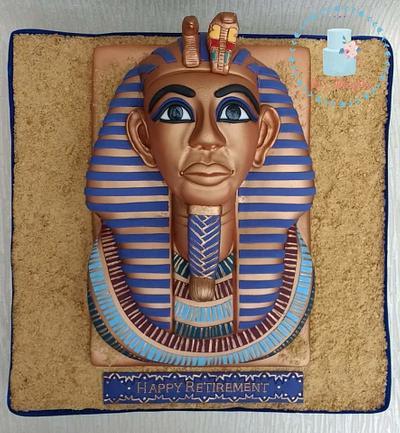 2D Tutankhamun cake - Cake by Di's Delights 