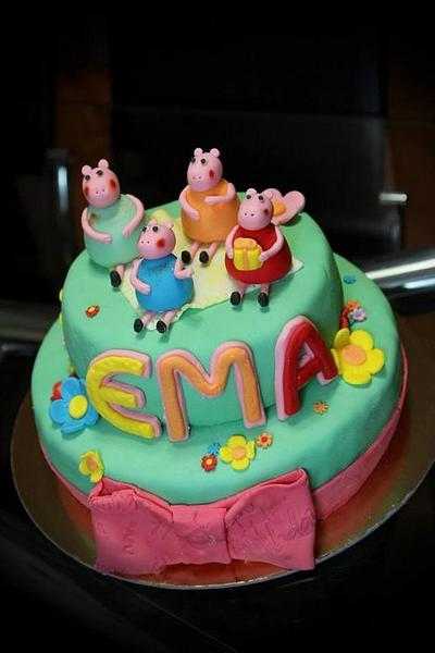Peppa pig and family - Cake by vikios