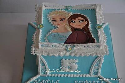 Royal icing Frozen - Cake by Agnieszka