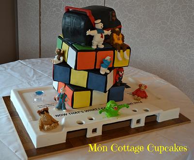 80's wedding cake - Cake by Môn Cottage Cupcakes