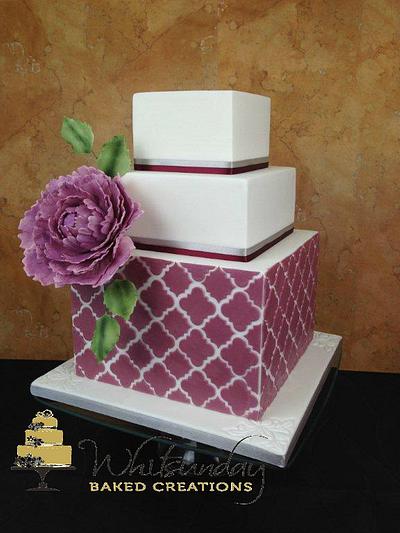Quatrefoil - Cake by Whitsunday Baked Creations - Deb Smith