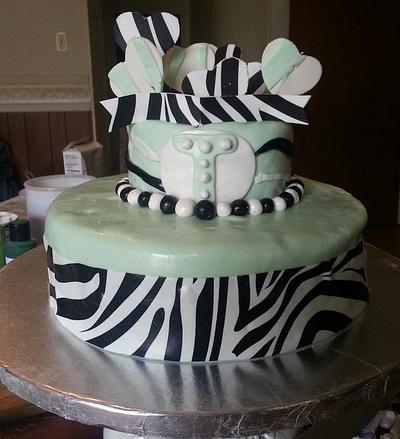 Zebra gone wild - Cake by Caking Around Bake Shop