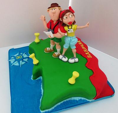 Tourist Guide Cake - Cake by Cakes4you