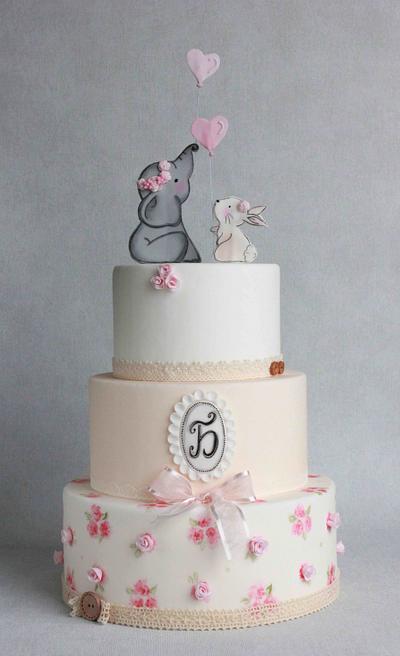 Elephant and Bunny cake - Cake by Bubolinkata