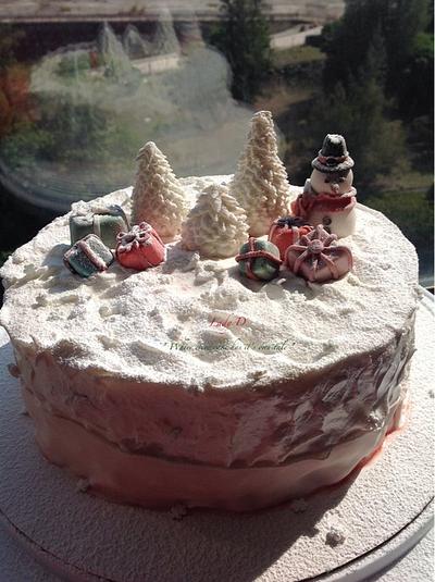 White Christmas - Cake by Lady D